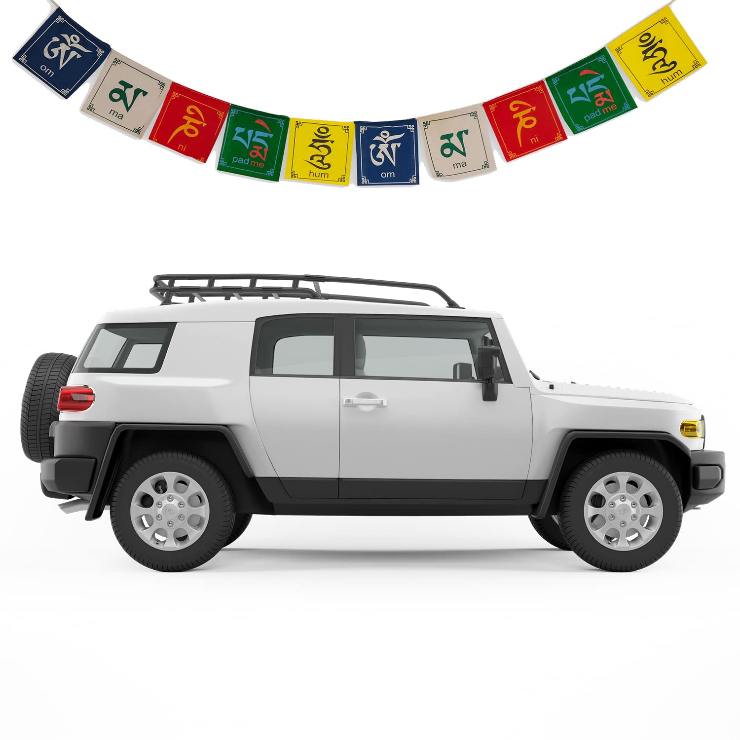 Ladakh edition flags for car