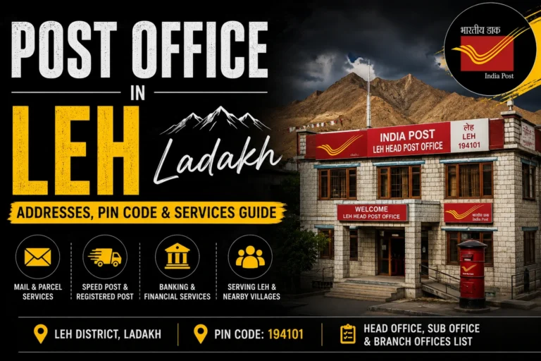 Leh Post offices and Ladakh