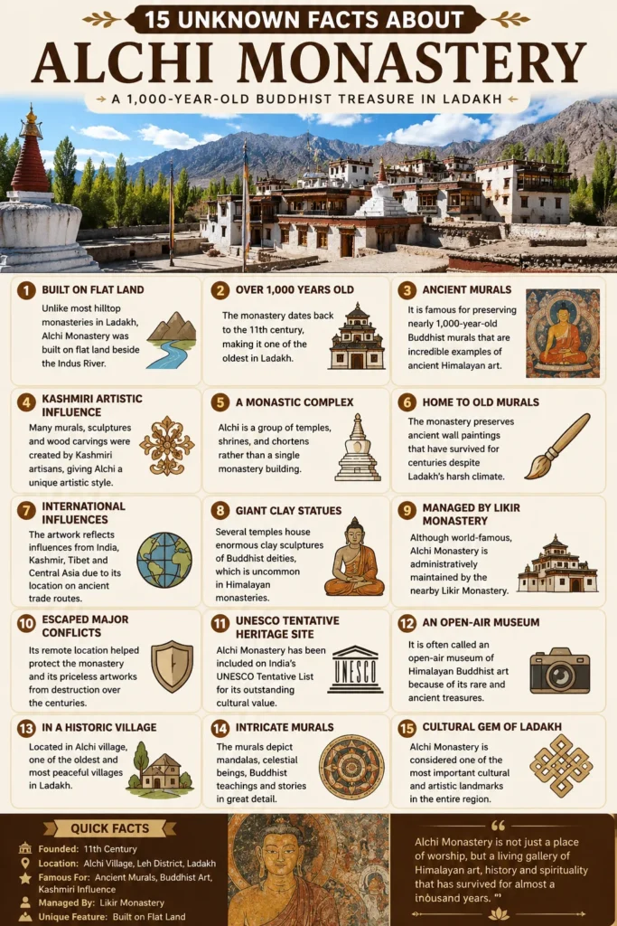 Alchi Monastery - Alchi Gompa, Ladakh infographics