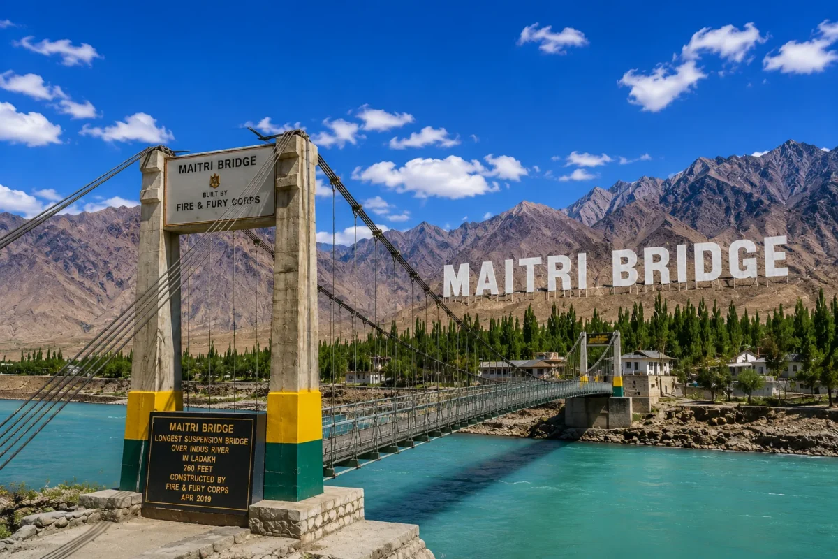 Choglamsar, Maitri Bridge