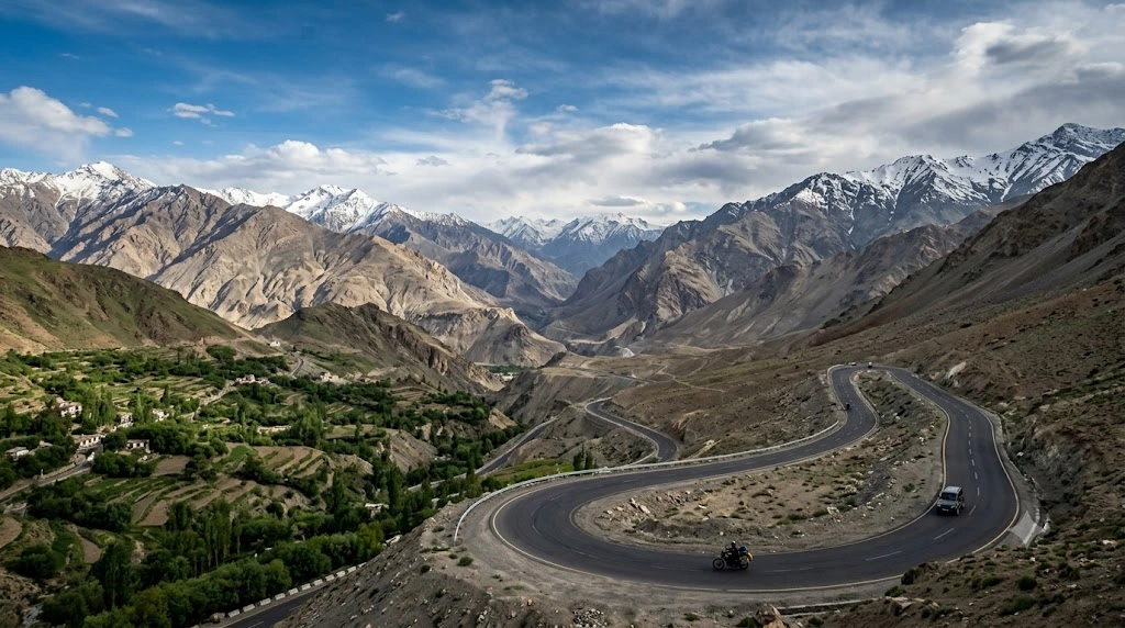 Kolkata to Leh Distance by Road