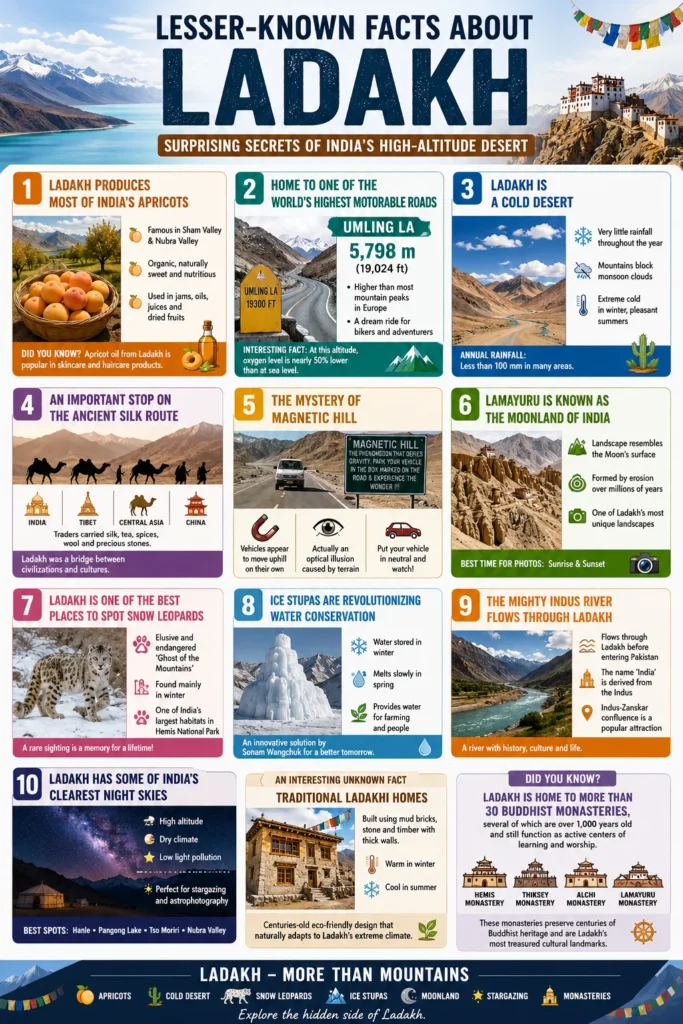 Lesser-Known Facts About Ladakh Infographics
