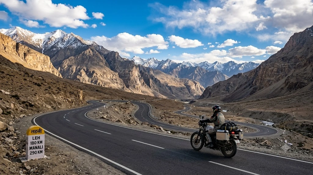 Bengaluru to Leh Distance by Road