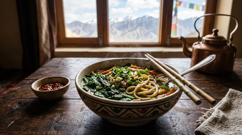 Spinach Thukpa