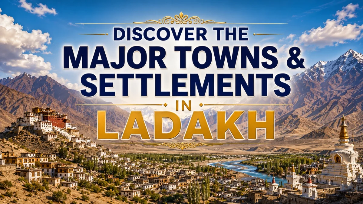Towns and Major Settlements in Ladakh