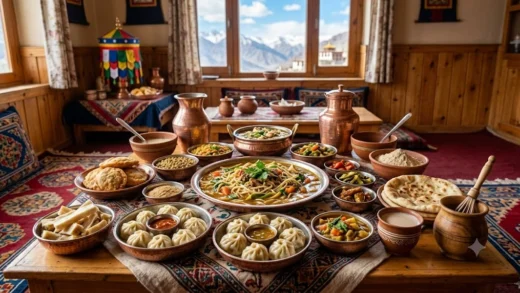 Traditional Ladakhi Feast (Losar Cuisine)