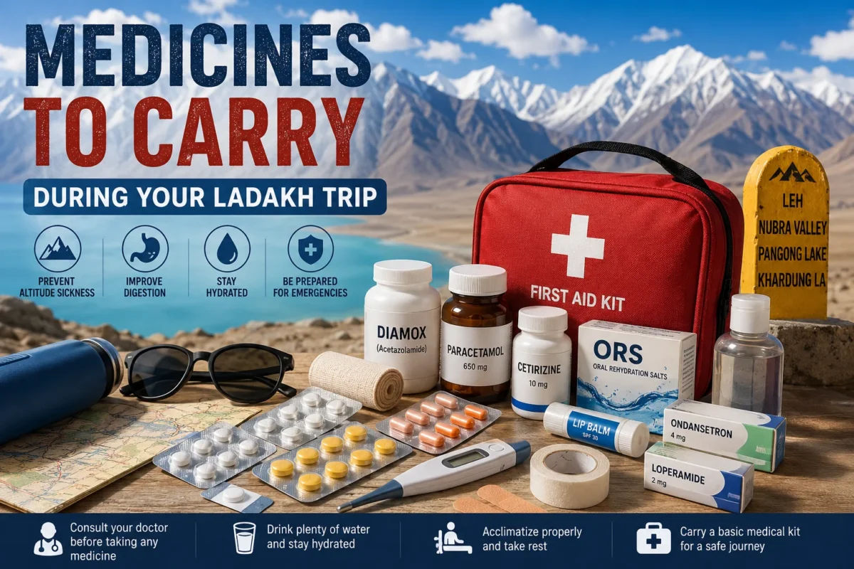 Medicines to Carry During a Ladakh Trip: Complete Health Essentials Checklist